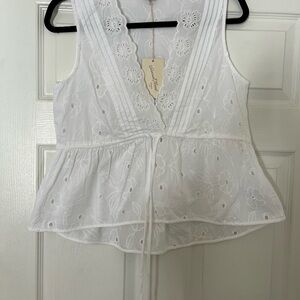 White Eyeley Women's Top